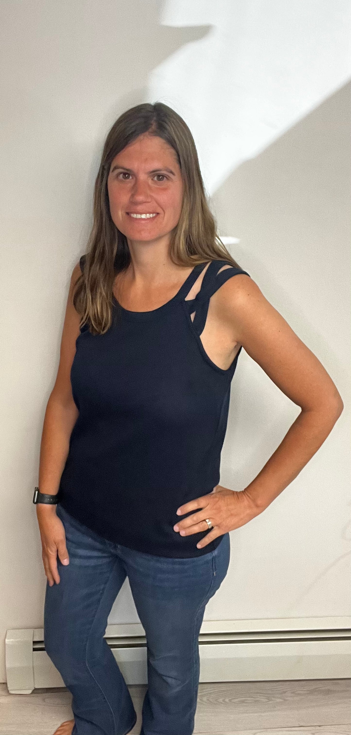 Navy Tank Top - Keweenaw Klass Boutique LLC