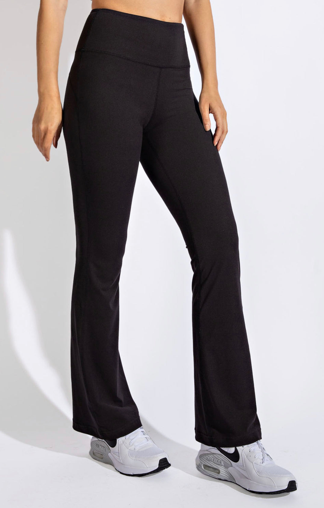 Black Flared Yoga Pants - Keweenaw Klass Boutique LLC