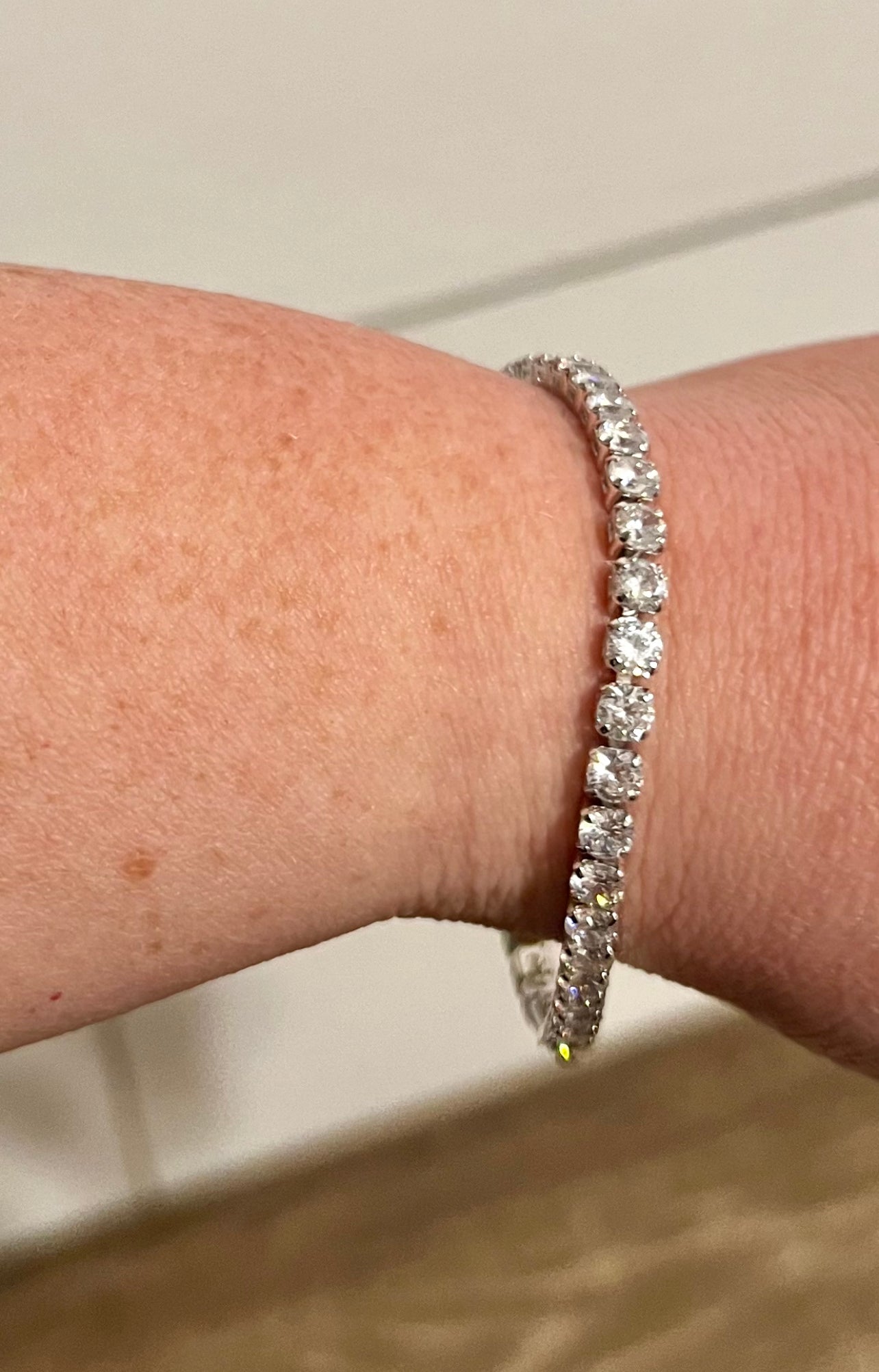 Classic White Tennis Bracelet - Keweenaw Klass Boutique LLC