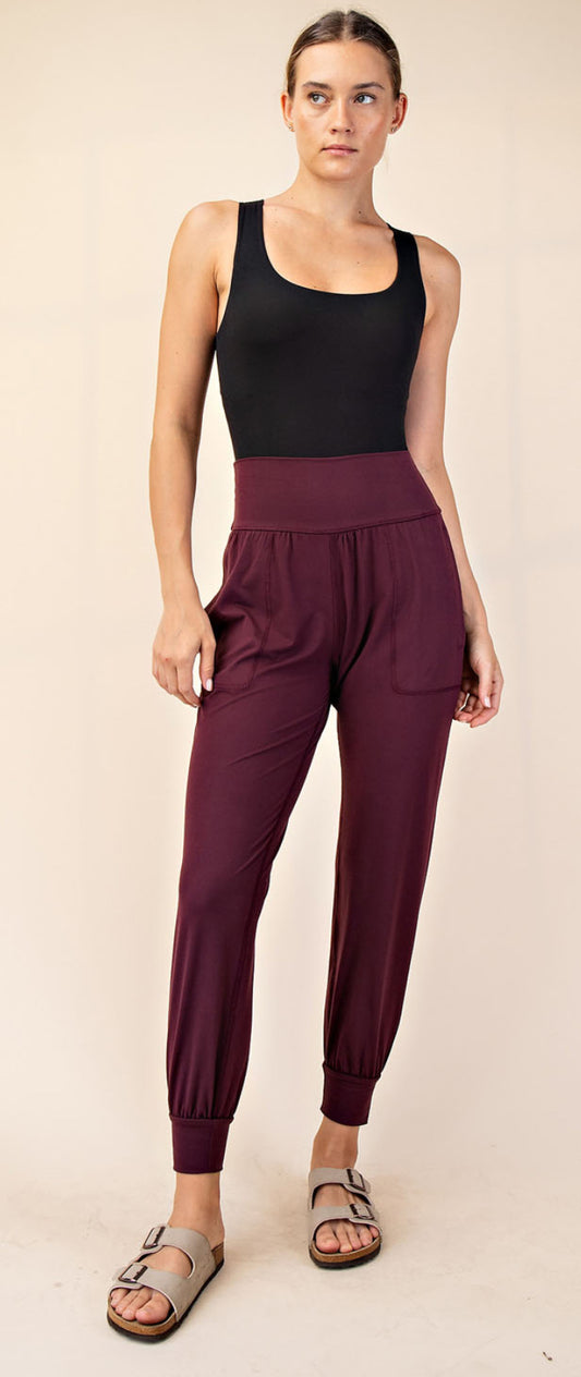 Cassis Butter Soft Joggers with Pockets
