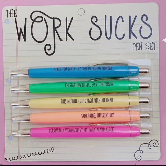 Work Sucks Pen Set