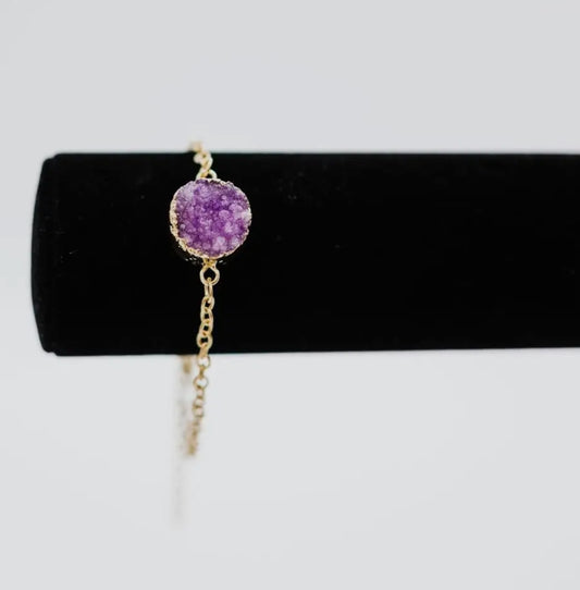 Ariella Druzy Stone Bracelet