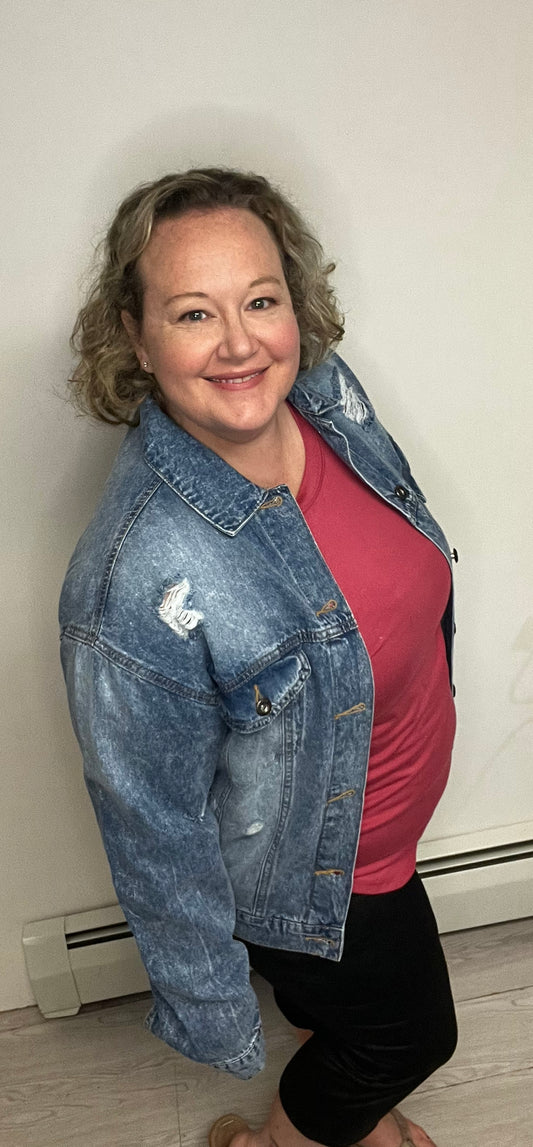 Casual Denim Jacket - Keweenaw Klass Boutique LLC