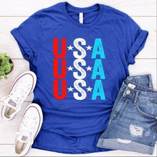 Blue USA T-Shirt - Keweenaw Klass Boutique LLC