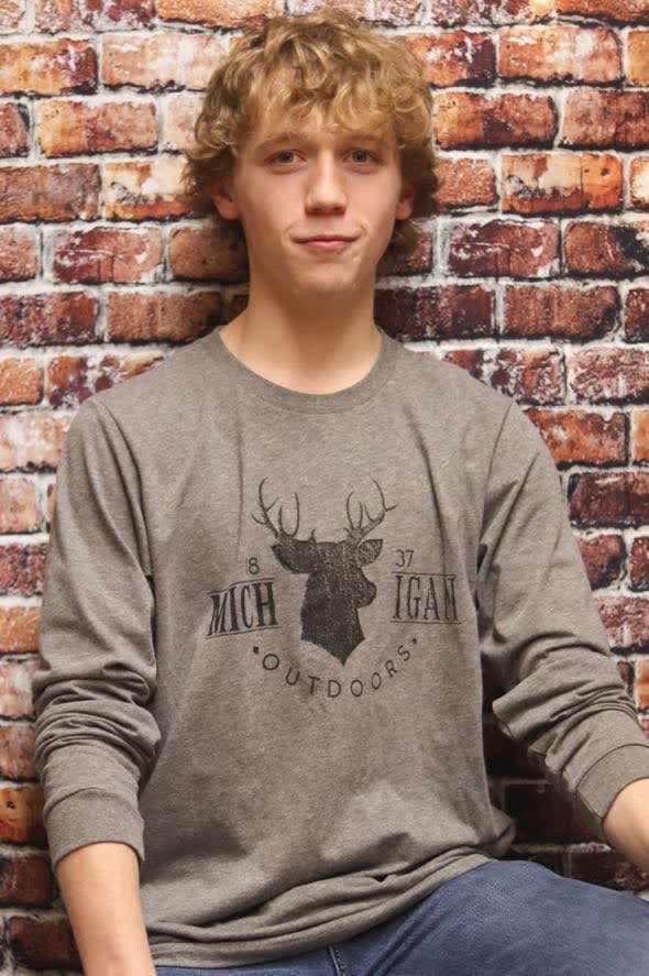 Unisex Michigan Deer Long Sleeve Shirt - Keweenaw Klass Boutique LLC